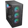 COUGAR PC skříň AIRFACE PURE RGB Black Mid Tower Mesh Front Panel 3 x 120mm ARGB Fan, Rear Panel 1x 120mm ARGB Fan