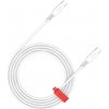 Canyon CC100SC12, 1.2 m kábel, USB-C / USB-C, PD 100 W, 20 GB/s, biely CNS-CC100SC12W