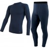 EGLOO Merino EGLOO DF MERINO Hike&Ski BaseSet pánske tričko s dlhým rukávom+spodky, modrá Veľkosť: XXL