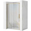 Rea Rapid Slide, posuvné sprchové dvere 1600 x 1950 mm, 6mm číre sklo, zlatý matný profil, REA-K9381