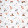 Bavlnený popelín so zvieratkami, digitálna tlač 1 m