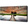 Foto obraz na plátne Drevený most 100x50 cm