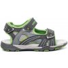 Shelvt Boys' Grey Sandals biela | šedá | svetlozelená 28 Shelvt 0000296790524