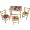 Drew-mix Detský stôl z dreva so stoličkami Spiderman Vzor 24
