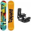 Hatchey City juniorský snowboard + Hatchey Tactic snowboardové viazanie - 125 cm + black EU 39-46