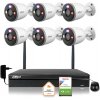 Dahua IP monitorovacia sada 6 kamier WI-FI 5MPx 2K F5D-PV-0280B s aktívnym IR LED detektorom do 30 m