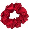 Gumička Scrunchie saténová luxusná Classic červená