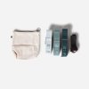 DOMYOS Súprava 3 textilných elastických popruhov TONEBAND na fitnes, odpor 7-10-15 kg