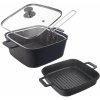 Pekáč GRANDE s vekom 32,5x24,5x16,5 cm obojstranný+frit. košík 127036