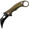 LionSteel L.E.One Mid Folding knife OLD BLACK M390 blade, GREEN aluminum handle