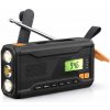 Dexxer Solárne rádio so svetlom, dynamom a powerbankou 4500 mAh
