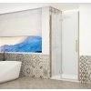 Gelco TRINITY GOLD MATT sprchové dvere do niky 1100 mm, matné sklo, lavé GT1211ML-G