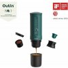 Outin Nano Prenosný espresso kávovar, farba modrozelená OTEM-01-Teal