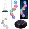Solárne LED záhradné lampy Zvonkohry Marocké gule 70cm