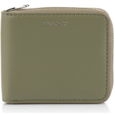 Gant Leather peňaženka ZIP WALLET hnedá