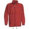 Pánska vetrovka B&C Sirocco - červená, XL