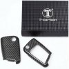 Kľúčenka T-carbon pre VW / Seat / Škoda novšej generácie, s vystreľovacím kľúčom, čierna