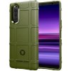 Gumený kryt RUGGED SHIELD na Sony Xperia 5 - Army Green