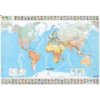 World - Michelin rolled & tubed wall map Encapsulated