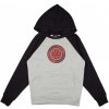 INDEPENDENT mikina - Youth Target Raglan Hood Black/Heather Grey (BLACK-HEATHER GREY) veľkosť: 12-14