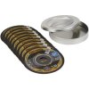 Rhodius XT38 210747 rezný kotúč rovný 125 mm 10 ks nerezová ocel, ocel; 210747