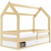 Detská posteľ Domček, borovicová, rozmer 80 x 160 cm