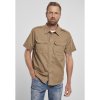 Urban Classics Vintage Shirt Shortsleeve Camel hnedá