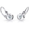 Cutie Jewellery Detské náušnice z bieleho zlata C2224-10-X-2 biela