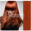 CLIP IN pás 60-63 cm, 100% ľudské vlasy - medená