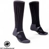Merino podkolienky inSPORTline Meritic Ski AG+ antibakteriálne čierno-šedá - 43-45