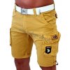 Alpha Industries Crew Short Patch Wheat pánske šortky Farba: žltá, Veľkosť: 32