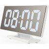 E-CLOCK PE112-3618L Elektronický LED budík, digitálne hodiny s LCD displejom, dátumom a teplotou, biela