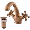 MORAVA RETRO - Umývadlová batéria s výtokom, staromosadz (bronz) MK329.5SM, RAV Slezák
