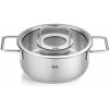 Fissler Nízka panvica PURE 24 cm, strieborná, nerezová oceľ