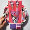 Detská jedálenská sada Disney Minnie Mouse (Tanier, miska, hrnček a príbor)