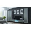 Cama Meble Obývačka VIGO 18 latte mat/biely lesk 300 cm x 180 cm x 40 cm