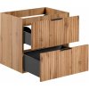 Comad Adel Oak skrinka 60x46x57 cm závesná kúpeľňová skrinka pod umývadlo dub ADEL OAK 82-60-B-2S