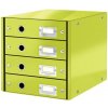 Zásuvkový box Leitz Click & Store 4 zásuvky zelený