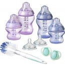 Tommee Tippee sada dojčenských fľaštičiek C2N s kefou purple