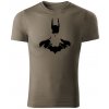 T-ričko Batman pánske tričko Farba trička: Army, Farba potlače: Čierna, Veľkosť: 3XL