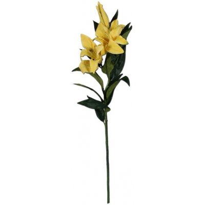 Umělá květina lilie žlutá 92cm