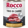 Rocco Classic Trio di Carne - 24 x 800 g - hovädzie, jahňacie a hydinové