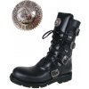 New Rock kožené Flat Classic Boot (1473 S1) Black Čierna
