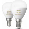Žiarovky v súprave 2 ks E14, 5 W White ambiance – Philips Hue