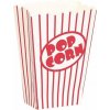 Unique Krabičky na popcorn Červené prúžky 15 x 11 x 11 cm