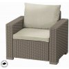 Záhradný set Keter California set stôl + 2 kreslá + dvojsedadlová pohovka cappuccino