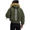 Alpha Industries 45P Hooded Custom zimná bunda dark green Farba: zelená, Veľkosť: M