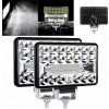SADA 2x VÝKONNÁ PRACOVNÁ LAMPA 108W 36LED HALOGÉN 12V 24V na traktor