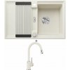 Blanco ADIRA 45 S biela soft s excentrom 527590 + Blanco MIDA-S biela soft 526968