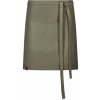 Exner Krátka zástera do pása EX197 Dark Green Washed 80 x 45 cm